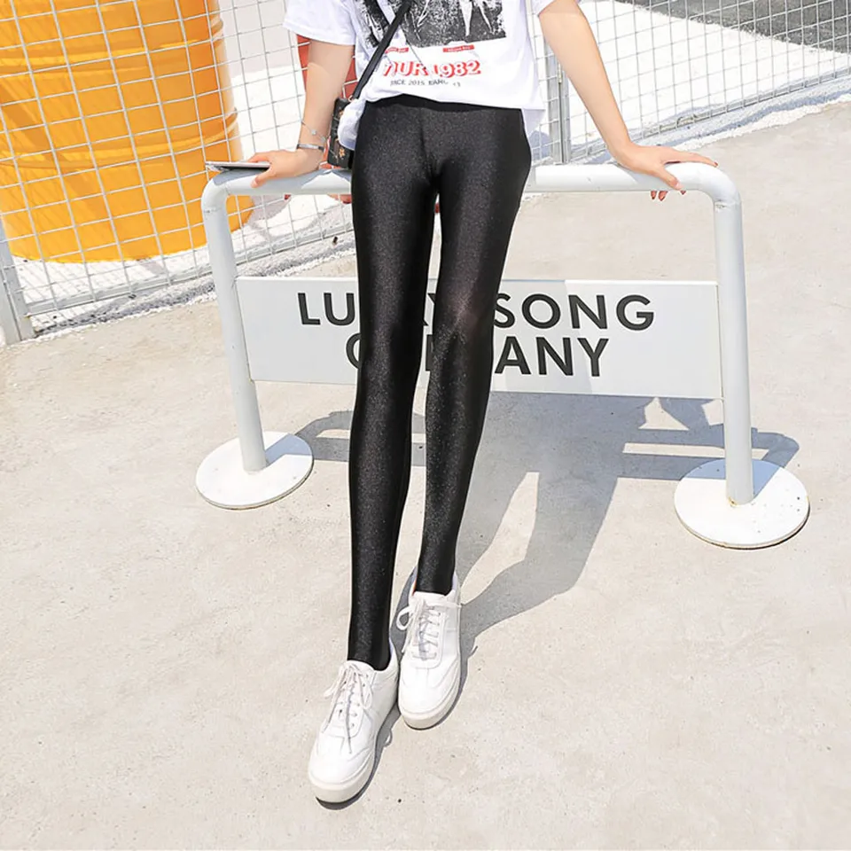 skinny shiny leggings