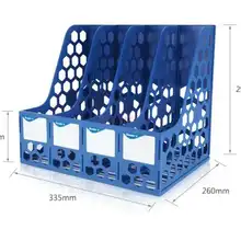 Четырехместный ящик для файлов/стойка для хранения данных/офисный стол корзина для файлов офисные принадлежности хранение файлов