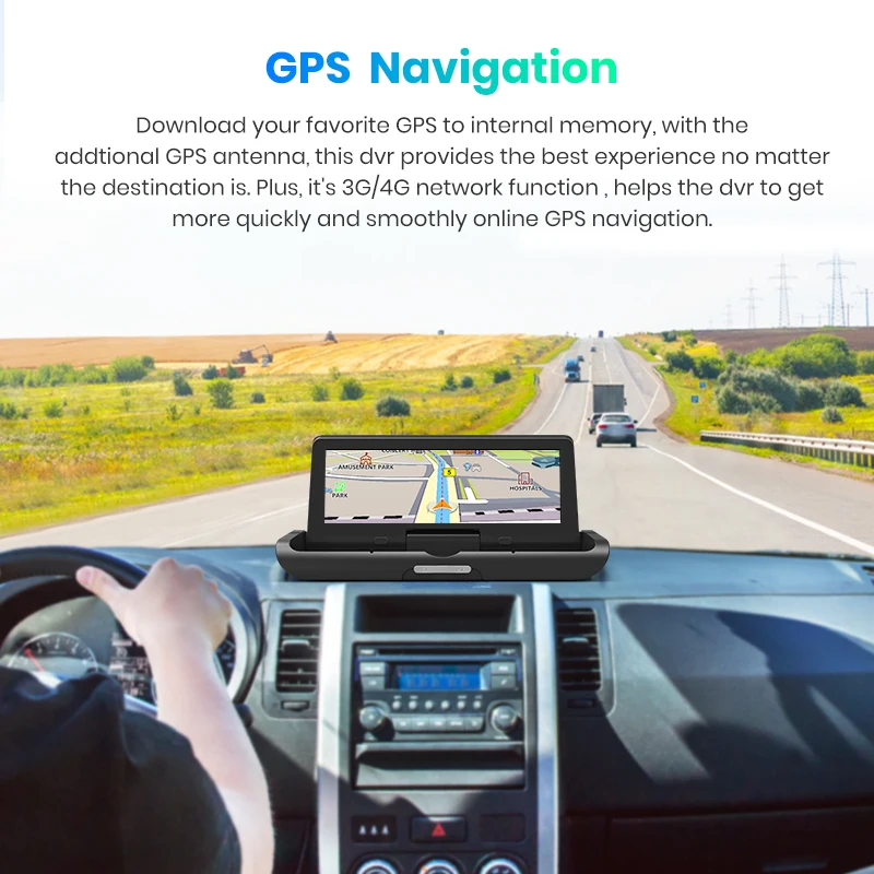 Автомобильный видеорегистратор Junsun 7 84 дюйма 4G ADAS FHD 1080P камера заднего вида с