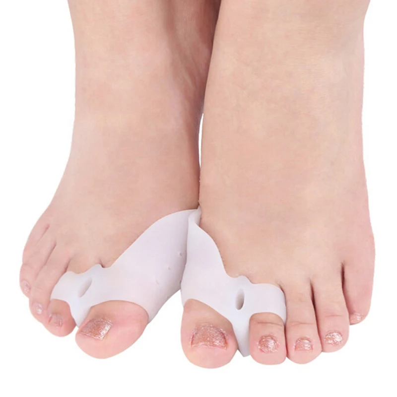 1Pair Orthopedic Hallux Valgus Pro Bunion Corrector Toe Separator Stretchers Bunion Protector Pedicure Tool Silicone Feet Care
