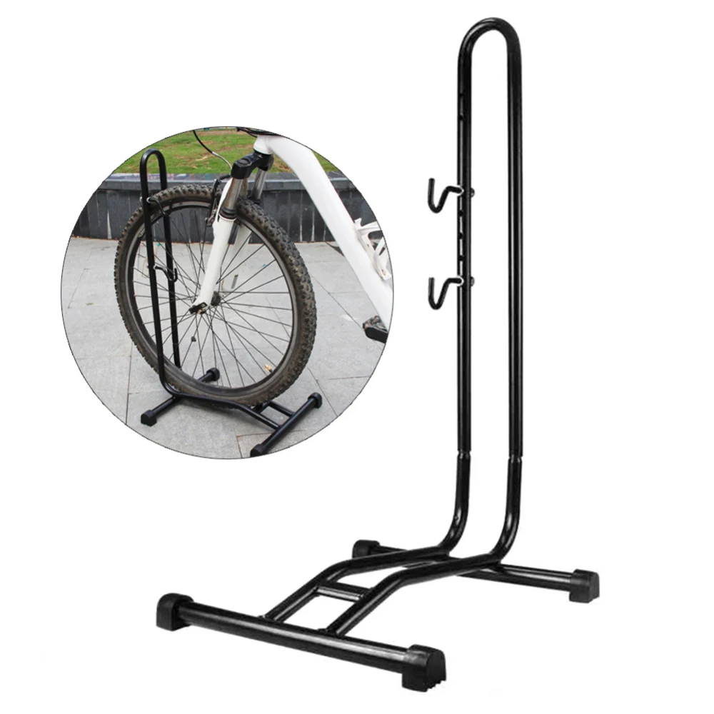 Bicycle Floor Stand Bike Display Rack Repair Storage Holder Steel Home Outdoor 