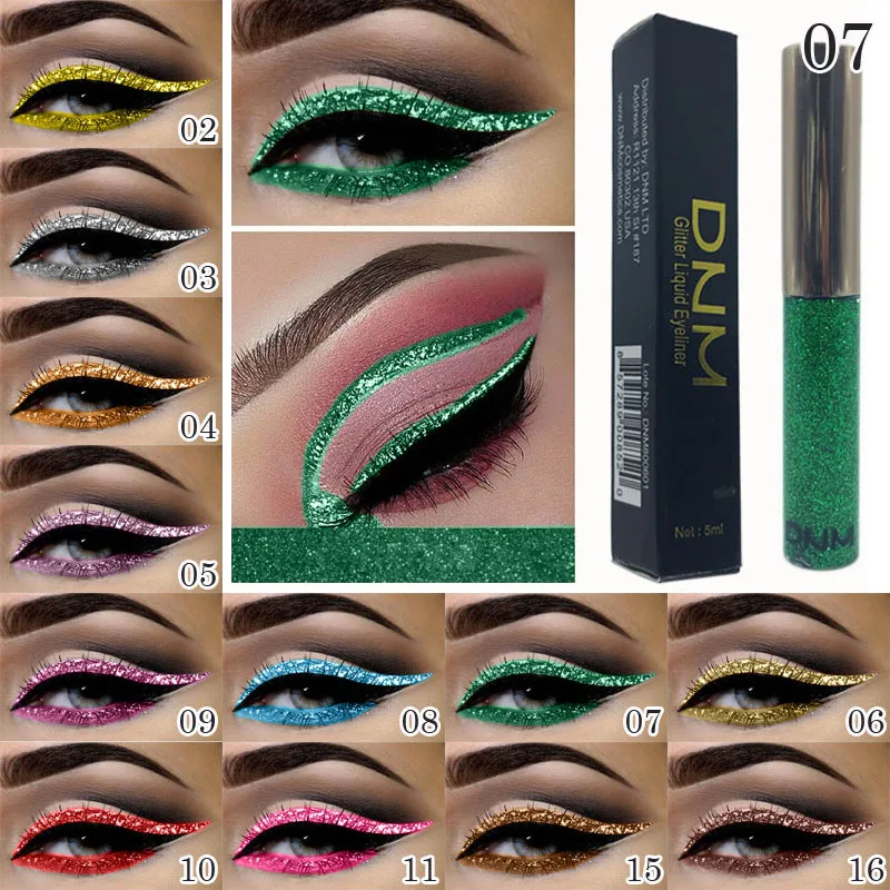 �� 16 Colors Beauty Glitter Eyeliner Waterproof Lasting Bright Shiny Strobe Diamond Liquid Eye Liner Shadow Eye Makeup Pen
