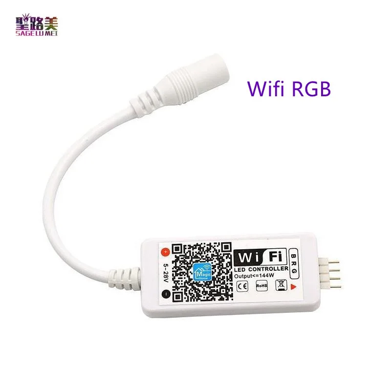 Светодиодные ленты светильник экшн-камера с Wi-Fi контроллер RGB Alexa Голосовое