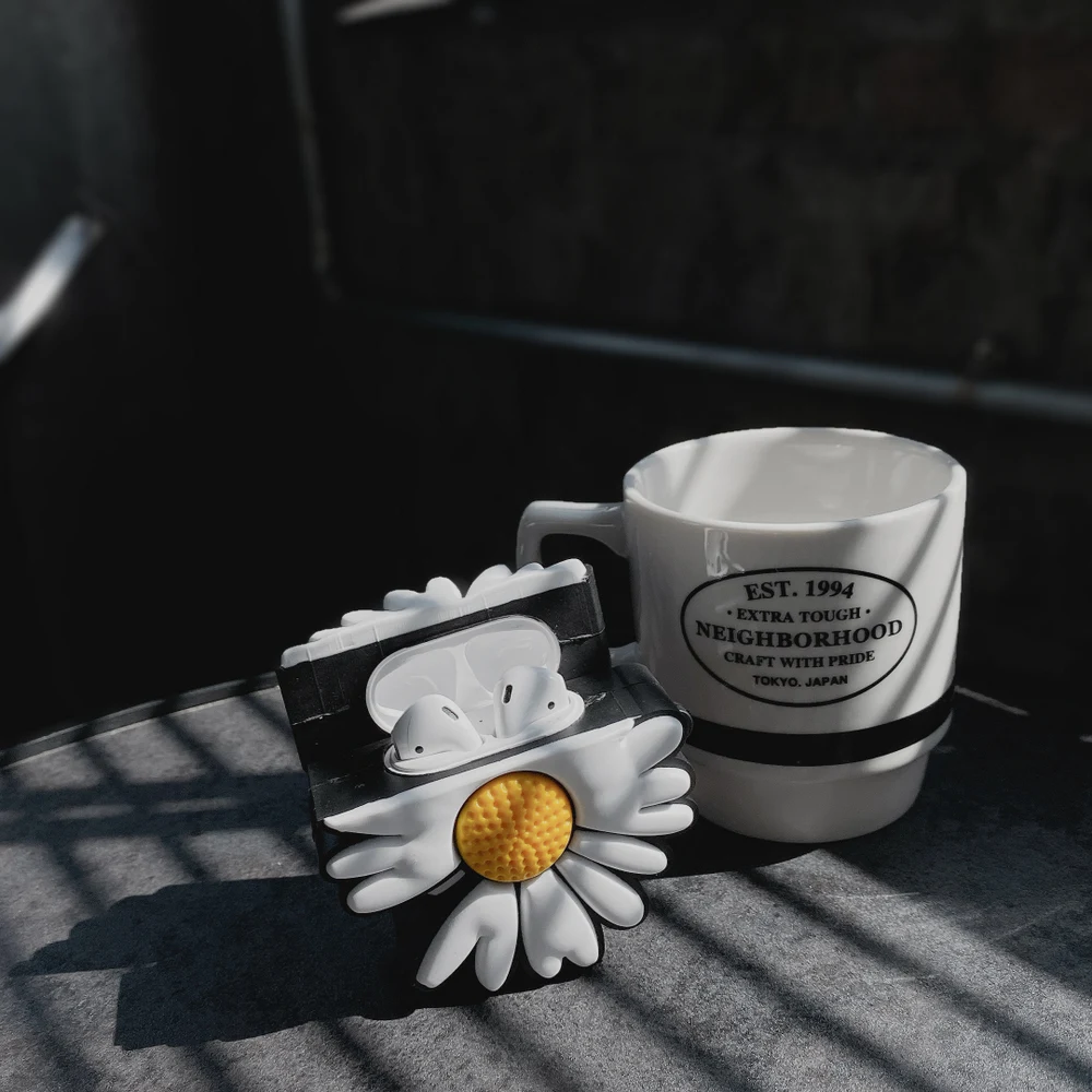 Чехол для наушников AirPods Pro 3D Amazing Trend Daisy для Apple AirPods 1 2 3 Bluetooth гарнитура силиконовый чехол s с крючком