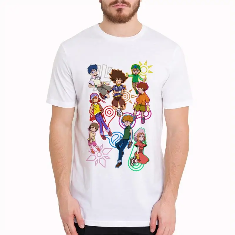 

Digimon Funny T Shirt Japanese Anime Print Short Sleeve O Neck Homme Tops Fashion Casual T Shirt Brand Clothing