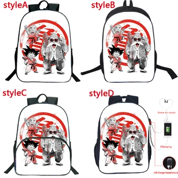 

4 Styles New Arrival Dragon Ball Backpack Women Men Goku Vegeta Multifunction USB Charge Laptop Backpack Boys Girls School Bags