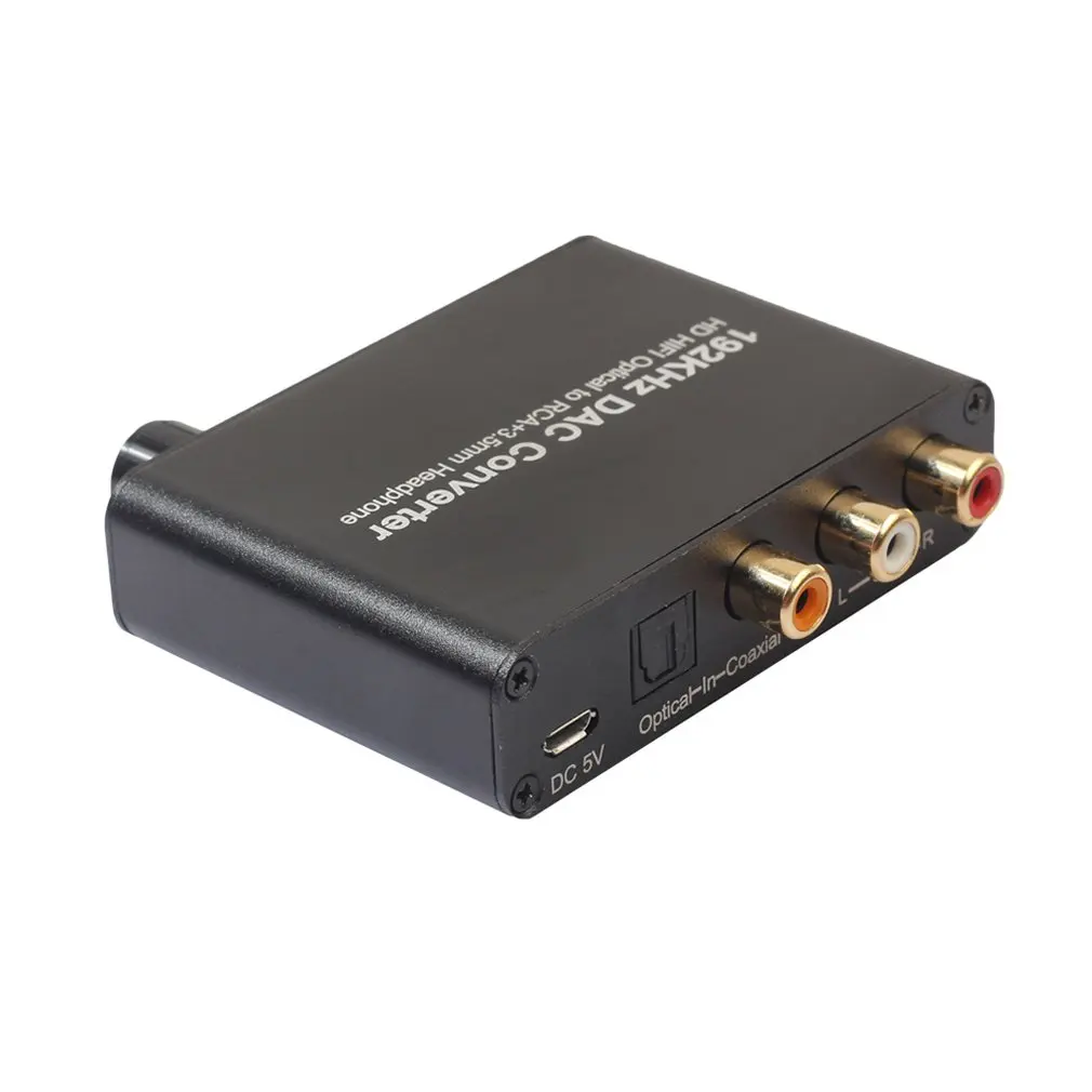 Аудио цифровой конвертер адаптер 5.1CH для DTS AC3 до 2.0CH DAC оптический коаксиальный для RCA 3,5 мм аудио цифровой конвертер