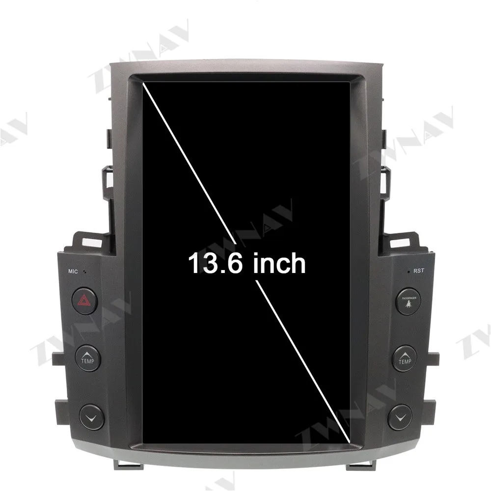 128G Tesla Screen Carplay For 2007-2012 2013 2014 2015 Lexus LX570 Android Player GPS Head Unit Auto Audio Stereo Radio Recorder