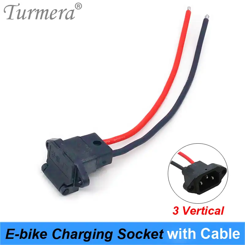Turmera E Bike Battery Connector Plug Universal Three Vertical