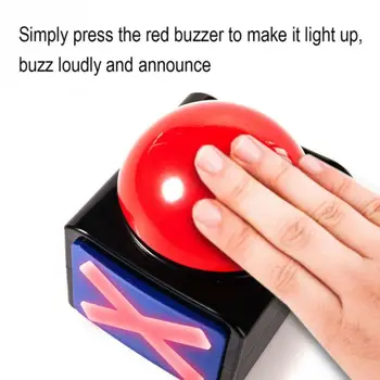 

Game Answering Buzzer Fun Prank Relieve Stress Game Sound Light Alarm Button Quiz ABS Preemptive Responder #20