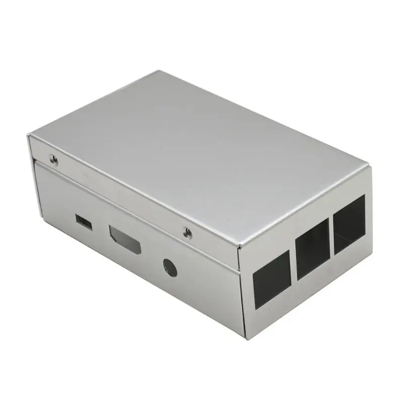 Алюминиевый чехол металлический корпус для Raspberry Pi Модель 3B/3B+/2B/2B+ комплект D08B