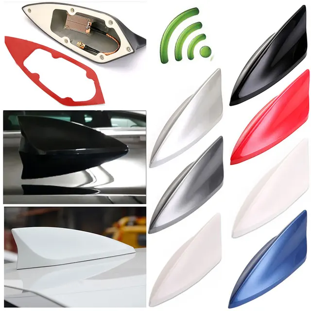 Auto Antenne Auto Top Shark Fin Dekoration Antenne Radio Signal Antenne  Abdeckung Universal Auto Dach Shark Fin Antenne Auto Styling weg -  AliExpress