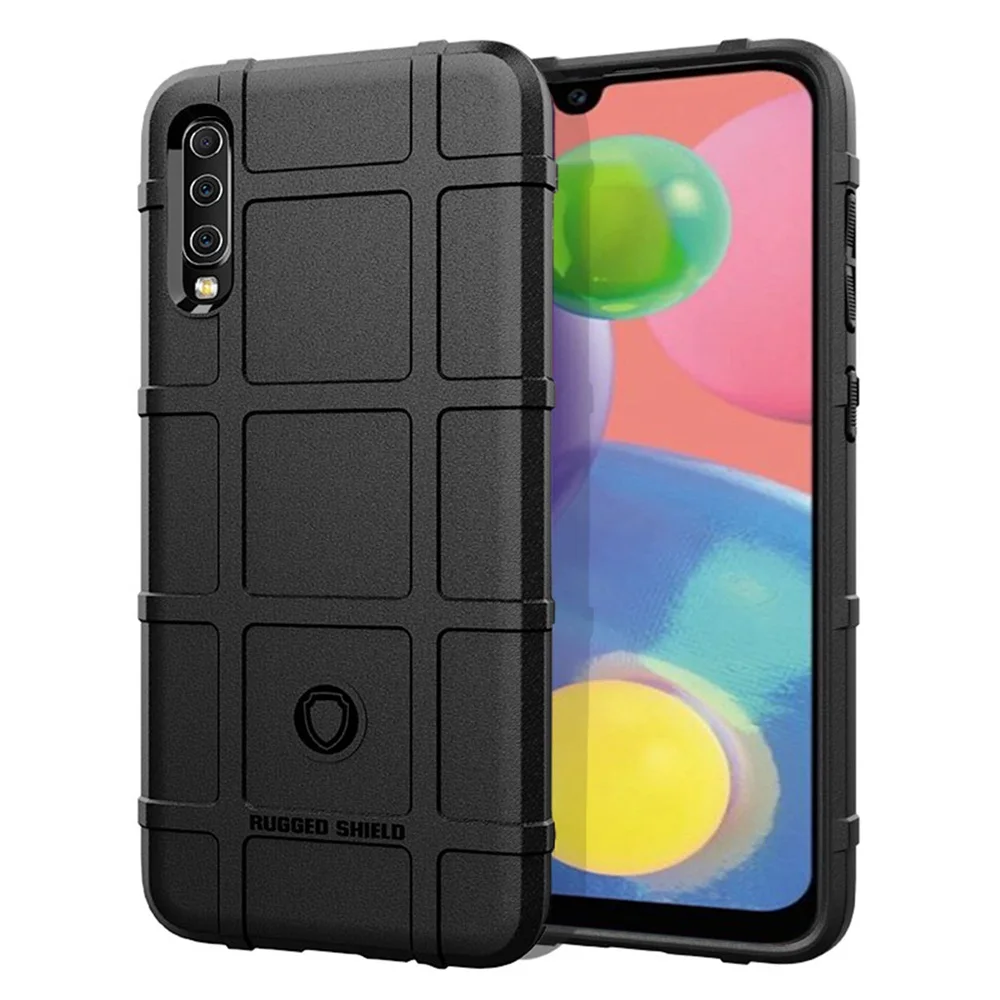 US $1.680.00 1000pcs Rugged Shield Armor Case For Samsung Galaxy A70s A70E A70 A60 A51 Case Thicken TPU Tactical Hybrid Rubber Defender Cover