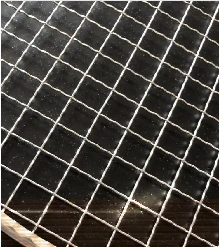 10pcs Stainless Steel Round Grill Net Disposable Barbecue BBQ Meshes Cooling Rack Steam Baking Rack Camping Outdoor Wire Net