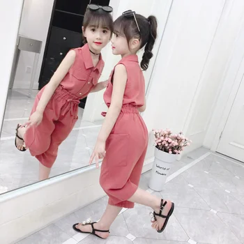 

12 Children's Wear Set Summer Wear 2020 New The Little Girl Summer Clothes Stylish Two-piece Suit 3 Children's Clothing 10