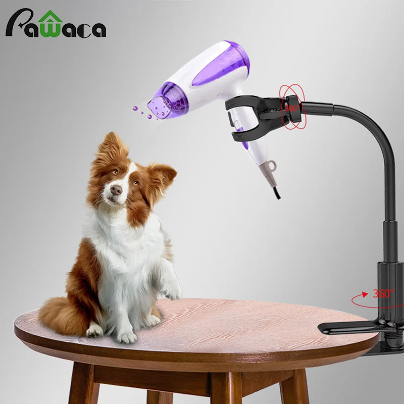 font b Pet b font Hair Dryer Stand Fixed Bracket 360 Degree Rotating Freely Retractable