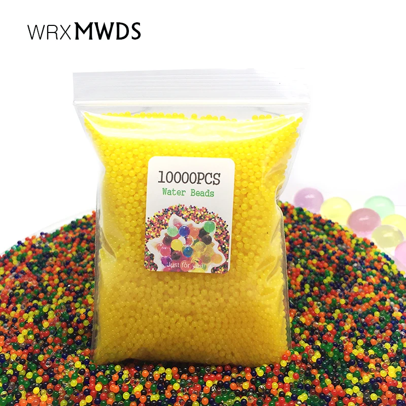 Crystal Soil 10000pcs/bag Crystal Soil Water Beads Hydrogel orbiz Growing Gel Water Balls Christmas Gift Flower/Wedding/Decoration