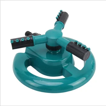 

360 Degree Automatic Garden Sprinklers Water Durable Rotary Three Nozzle Arm Pipe Hose Rotating Water Sprinkler System
