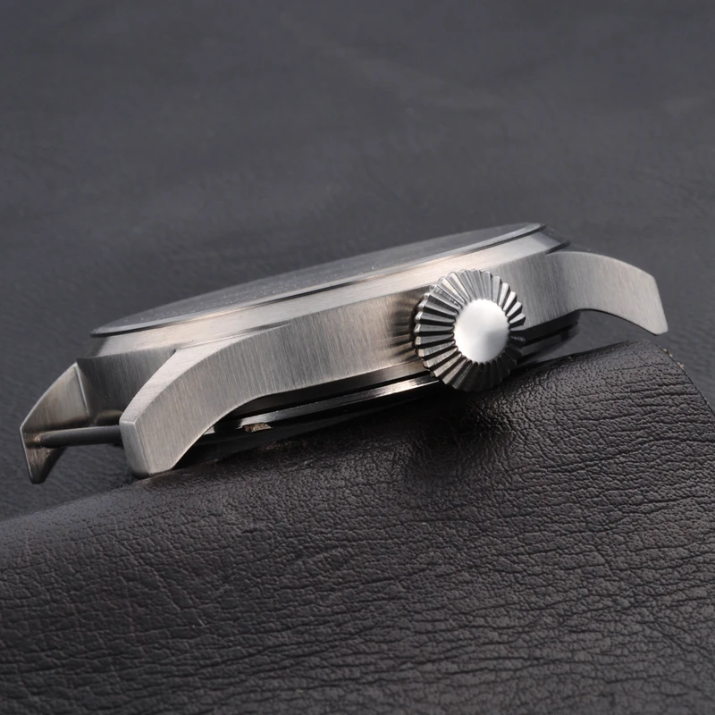 43mm Sapphire Crystal 316L SS watch Case Fit Hand Winding 6497/6498 Movement SC4303