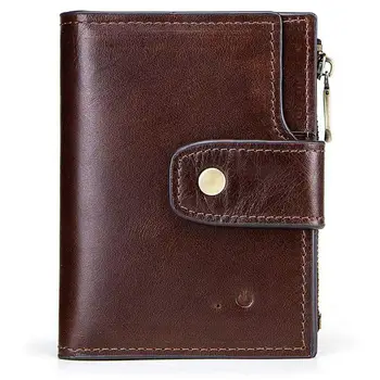 

Men Smart Anti-Lost Wallet Purse Bluetooth Position Record RFID Retro Style Large Capacity Male Anti-theft Card Holders Tracker