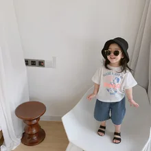 Мини грейпфрут детская одежда 19 летние мужские и женские детские джинсовые шорты до колена с маленьким карманом