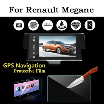 

For Renault Megane Car Screen Protector Car GPS Navigation Tempered Glass Protective Film Auto Interior Accessories