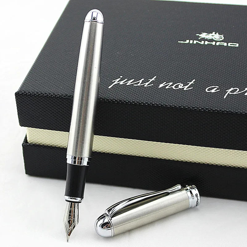 Роскошный бренд Jinhao X750 красная стальная авторучка Средний 18KGP Nib школьный офис название чернильные ручки подарок канцелярские принадлежности - Цвет: Q