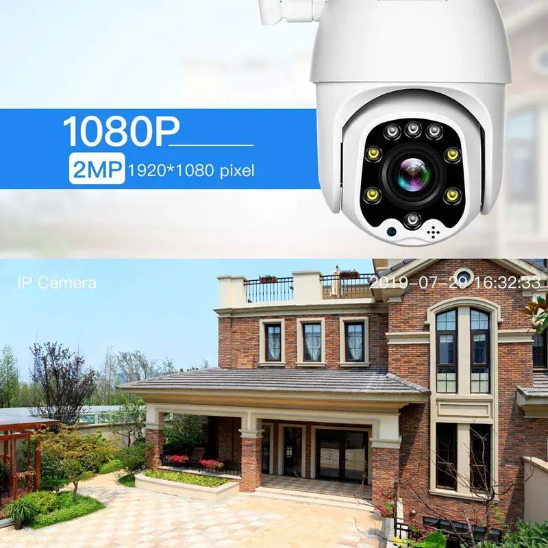 Новейшая HD 1080P радионяня Wifi IP камера PTZ уличная Беспроводная 2MP 4X зум скорость купольная Авто слежение ИК дома Surveilance CCTV