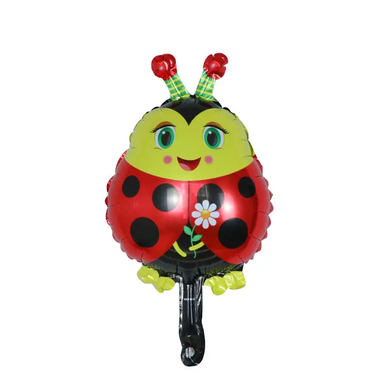 ladybug Мини лесные воздушные шары из фольги в виде животного День рождения украшения Дети океан рыбные шары надувные игрушки детский душ животные шарики для вечеринки - Цвет: ladybug