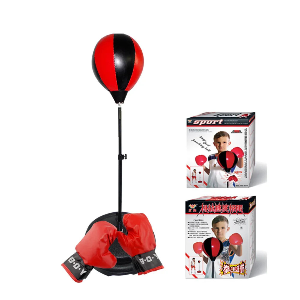

Children Vertical Type Boxing Ball Boxing Gloves Set Combination Inflatable Large Boxing 5-8-10-Year-Old Children Sports Toy