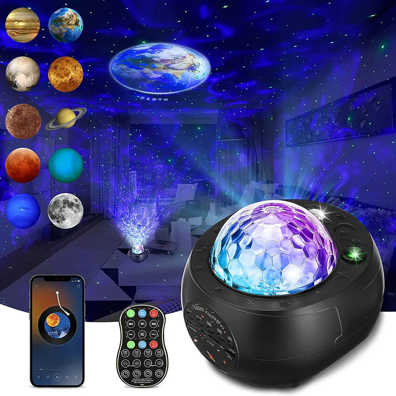 2in1 Bluetooth Speaker and Starry Galaxy Projector Night light-FREE SHIPPING! 
