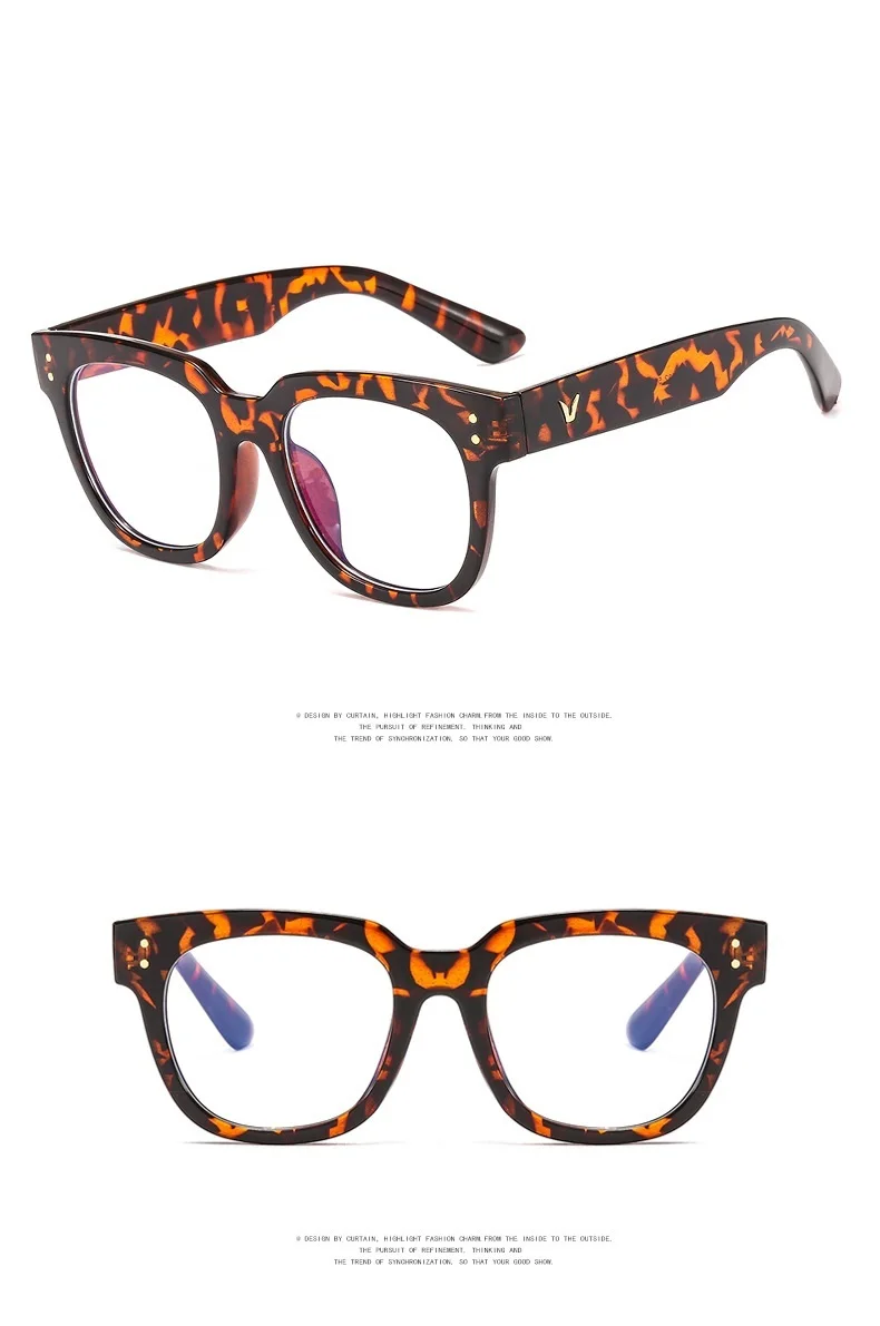 Модные черные квадратная рамка для очков женские очки от близорукости очки мужские Оптические очки в оправе оправы прозрачные синие линзы