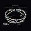 Cubic Zircon Cuff Bangle silver Golden Plated Crystal Women's Bracelets and Bangles Wedding Bangles Bridal Jewelry Gifts 5