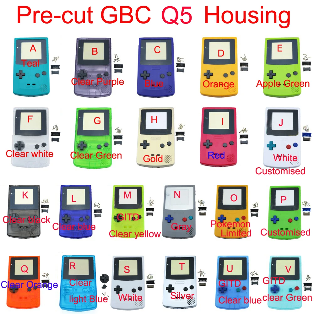 Sensor de Toque para Gameboy Cor para Gbc Super Retro Pixel Maior Tela Lcd Kit Retroiluminação Brilho q5 Osd Ips - Image 3