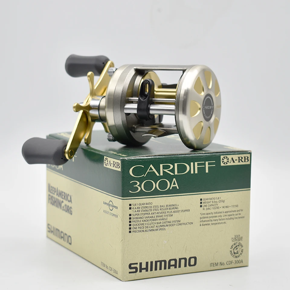 Круглая Катушка SHIMANO CARDIFF 5 2: 1/5.8:1 соотношение 4 5/5 0 кг максимальная тяга + 1