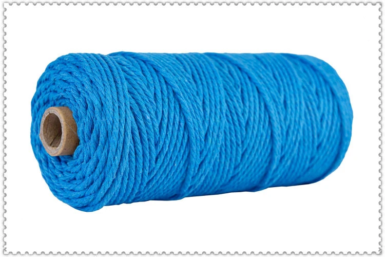3mm Colorful Cotton Macrame Cord Rope Beige Twisted Cord Craft Macrame String DIY Home Textile Wedding Decorative supply 110yard 