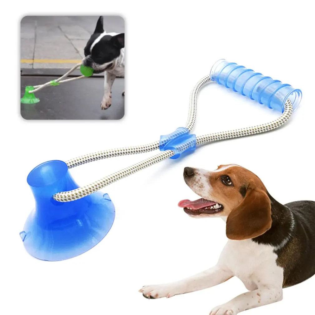 Multifunction Pet Molar Bite Toy Toy Ball Pet Sucker Toy Cat Dog Molar Resistant Suction Cup Dog Ball Biting Toy