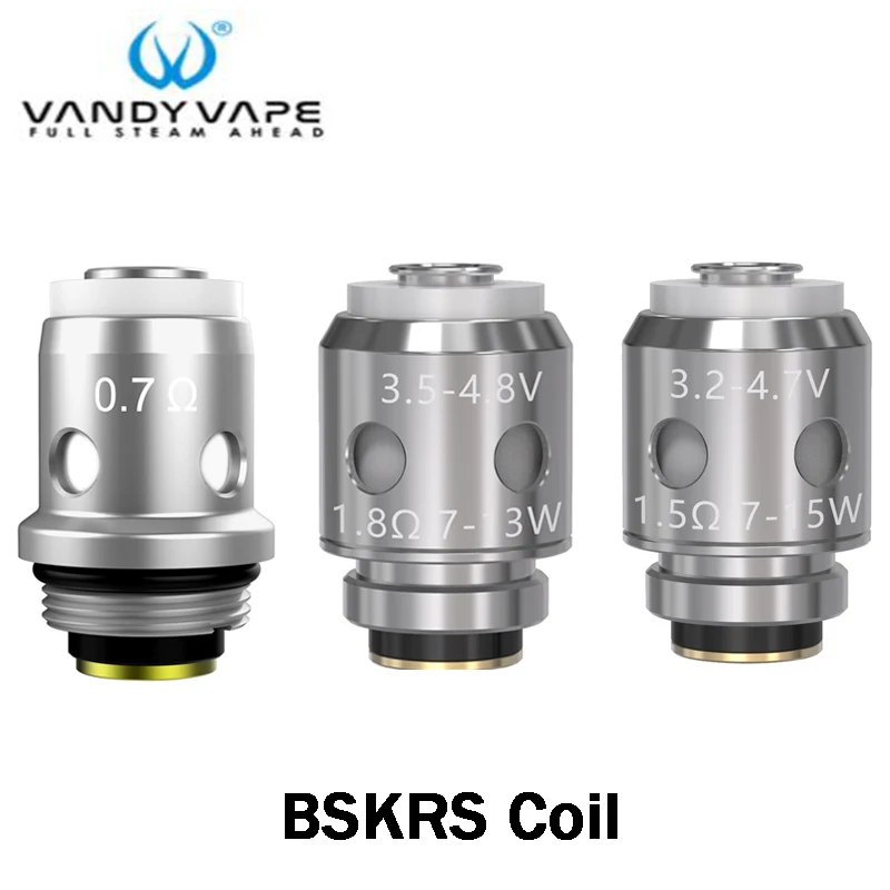5 шт./лот оригинальный Vandy Vape BSKRS сетчатая катушка 0.7ohm AP MTL 1.5ohm BSKR 1.8ohm Fit E Cig Kit и KIT