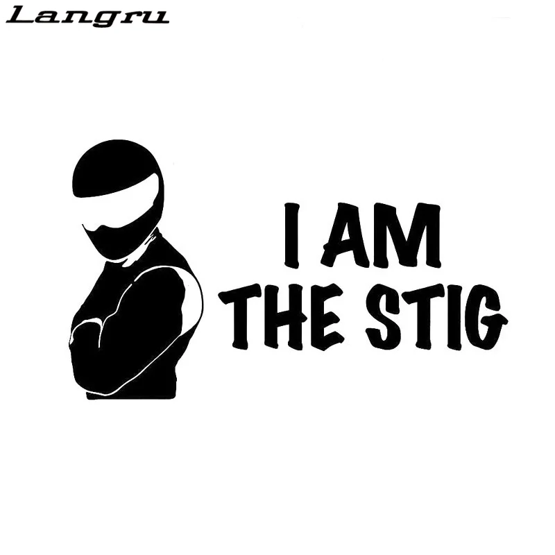 

Cool I Am The Stig - Racing Racer Car Vinyl Sticker Funny Decals Motorcycle Car Styling Accessories Jdm