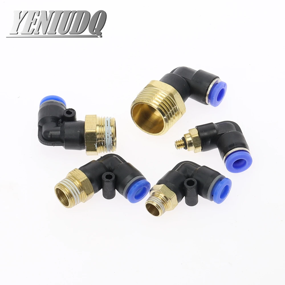 PL &quotшланг OD 4 6 8 10 12 мм 1/8'' 1/4 'Ɖ/8'' 1/2 ''BSP наружная резьба Пневматический