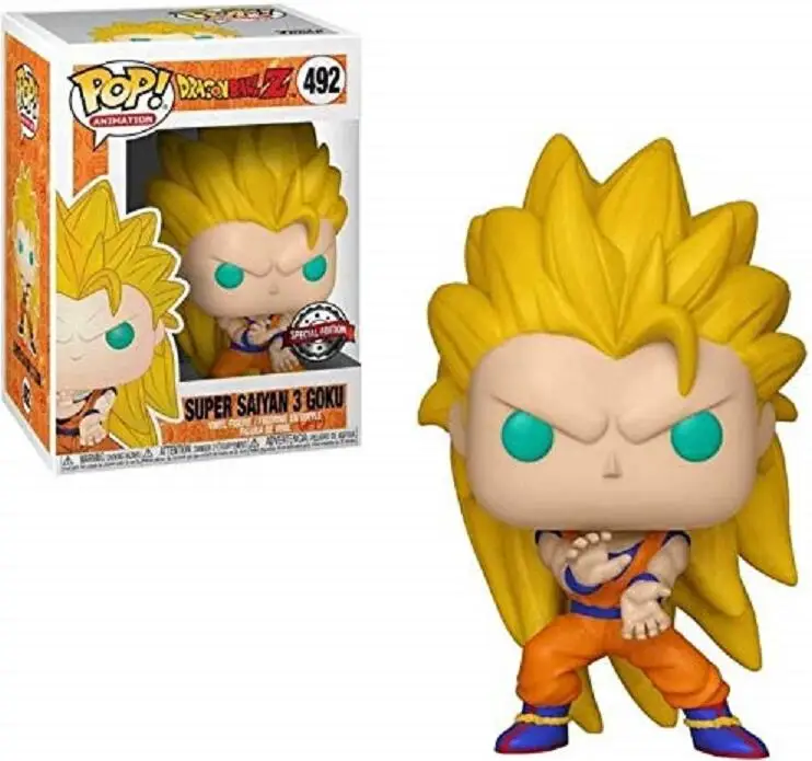 Funko pop ular супер Драконий жемчуг Гоку VegetaVinyl фигурка куклы игрушки для подарки на день рождения - Цвет: 492with box