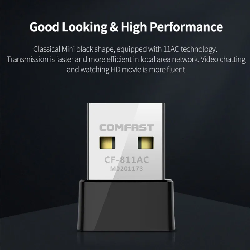 Cf-811ac Двухдиапазонная Usb беспроводная сетевая карта 650 м Мини Портативный Wifi настольный компьютер передача сигнала