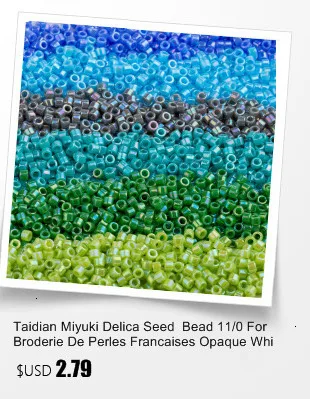 Тайдиан Miyuki Delica Seed Bead 11/0 для Broderie De Perles Francaises непрозрачный белый DB200 1,6x1,3 мм около 1000 штук