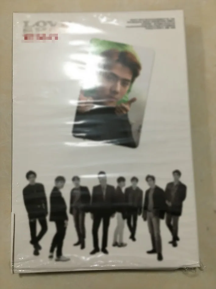 [MYKPOP] ~ 100% Официальный оригинал альбом LOVE SHOT CD + случайная карта Spine KPOP Fans коллекция