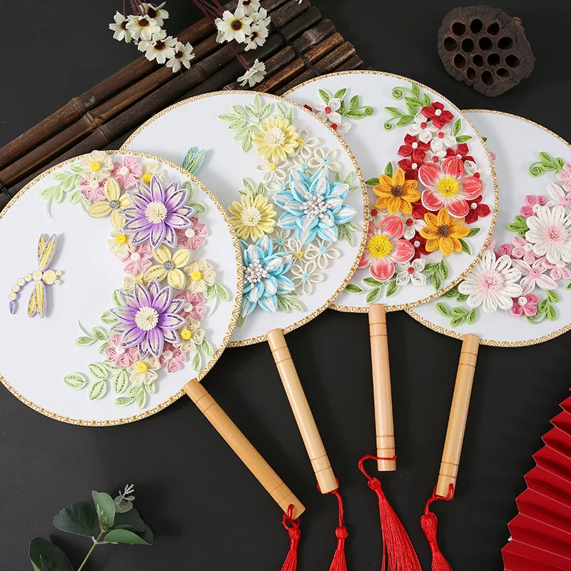 Carta Arte Quilling Carta Fai Da Te Ventaglio Fatto A Mano Colore Carta Materail Pakcage Quilling Strisce Strumenti