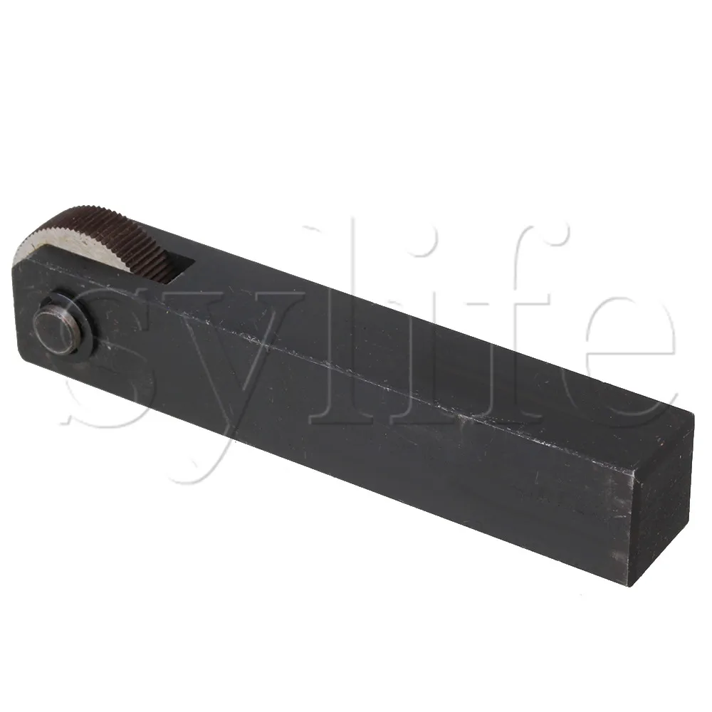 One Wheel 1.0mm Pitch Straight Linear Knurling Tool 112mm Length 8mm Hole Dia