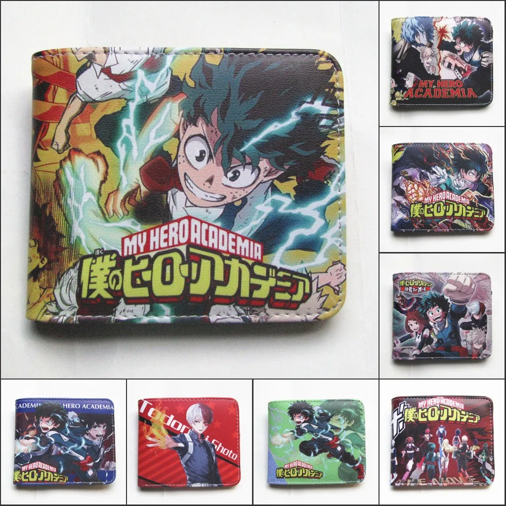 New Arrival My Hero Academia Wallet With Coin Pocket Card Holder Bi-fold  Purse For Young - Wallets - AliExpress