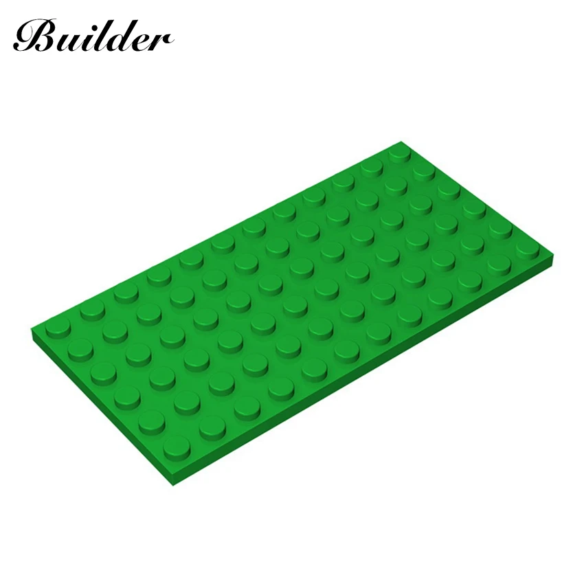 Little Builder 3028 MOC Thin Figures Bricks 6x12 Dots 10pcs Building Blocks DIY Creative Assembles Particles Toys for Children little builder 32270 moc technology part 12 tooth gear 10pcs building blocks diy creative assembles particles toys for children