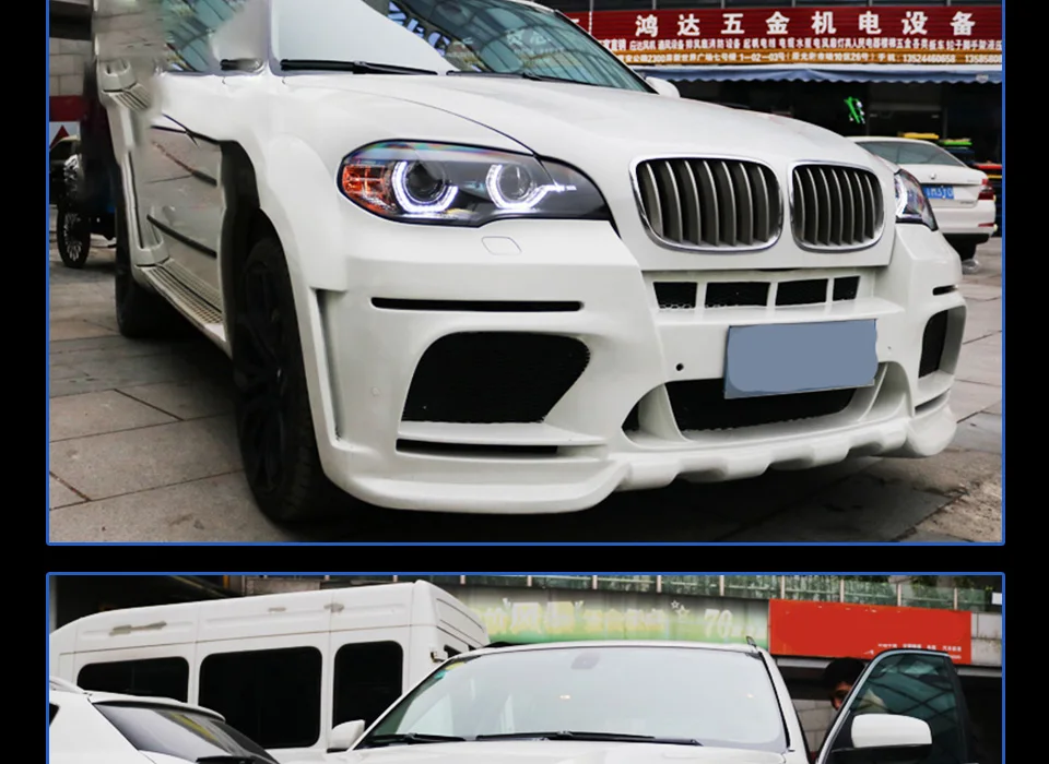 Головной фонарь для автомобиля BMW X5 2007-2013 E70 фары Противотуманные фары Дневные ходовые огни DRL H7 светодиодный Биксеноновая лампа автомобильные аксессуары