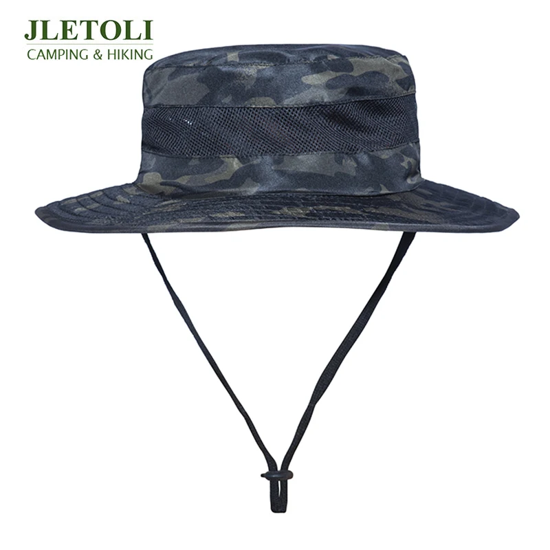 

JLETOLI Tactical Cap Foldable Round Sunshade Hat Breathable Quick Dry Hunting Hat Climbing Camouflage Outdoor Hiking Hat